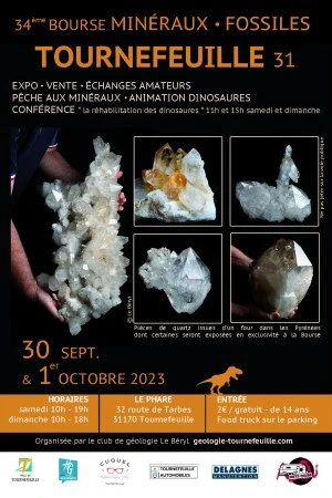 34ème Bourse aux Minéraux et Fossiles de Tournefeuille