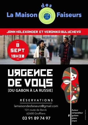 'Urgence de Vous, du Gabon à la Russie' à la Maison des Faiseurs