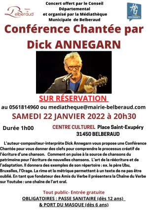 CONFERENCE CHANTEE PAR DICK ANNEGARN