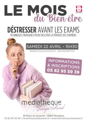 Atelier "mois du bien-être" Déstresser avant les exams !