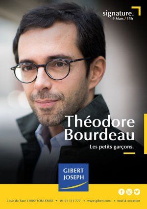 Théodore Bourdeau producteur de Quotidien en signature pour son 1er roman "Les Petits Garçons" samedi 9 mars 