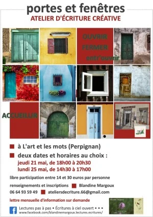 Portes et fenêtres • Atelier d'écriture créative