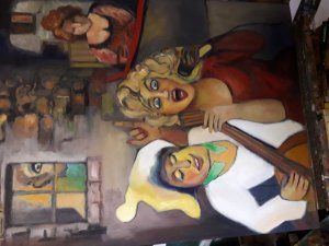 PIERRE ASSEMAT - Au-delà du rêve - huile sur toiles