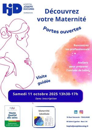 JPO : Un après-midi pour découvrir la maternité de l'Hôpital Ducuing