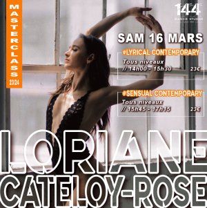 Masterclass Lyrical et Sensual Contemporary avec Loriane Cateloy-Rose