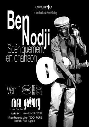 Ben Nodji en concert à la Rare Gallery 10/09/2021