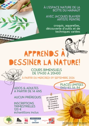 Apprends à dessiner la nature !