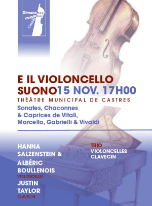 Justin Taylor, clavecin - Hanna Salzenstein . Alberic Boullenois, violoncelles - ITALIE 18ème siècle