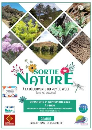 Sortie nature à la découverte d'un site Natura 2000 exceptionnel : le Puy de Wolf