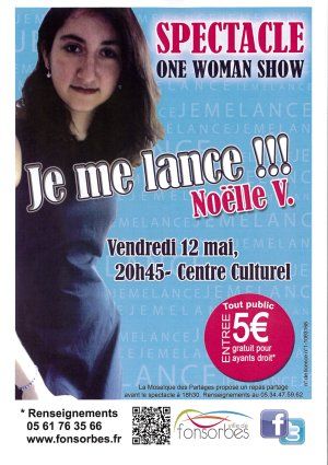 Théâtre One woman show " JE ME LANCE!!!"