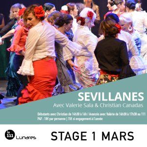 ​Stages de Sévillanes avec Valerie Sala et Christian Canadas 