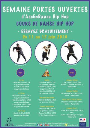 Portes ouvertes des cours d'AscEnDanse Hip Hop