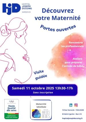 JPO : Un après-midi pour découvrir la maternité de l'Hôpital Ducuing
