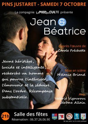 Jean et Béatrice de Carole Fréchette / Compagnie les pieds au culte