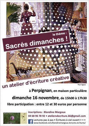 "Sacrés dimanches !" • Atelier d'écriture créative