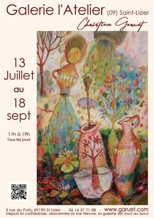 Nouvelle exposition de Christine Garuet à la Galerie l'Atelier 