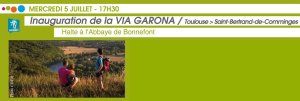 Inauguration de la Via Garona / Halte à l'Abbaye de Bonnefont 