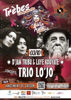 TRIO LO'JO + D'jam Tribu & Laye Kouyaté – Lancement de saison 
