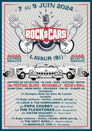 Festival ROCK'&'CARS à Lavaur (81) du 7 au 9 juin 2024