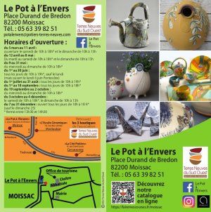 Nouvelle saison céramique 2022 au Pot à l'Envers à Moissac