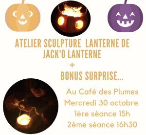 Atelier Nature Halloween Sculpture JACK'O Lanterne