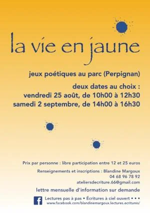 La vie en jaune • Jeux poétiques au parc