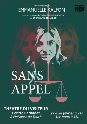 Sans Appel - seule en scène d'Emmanuelle Kalfon