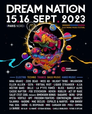 15 & 16 septembre 2023 – FESTIVAL DREAM NATION – PARIS NORD 