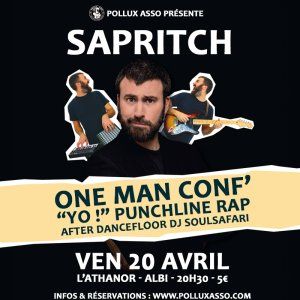 "Yo !"One man conférence sur le rap avec Sapritch