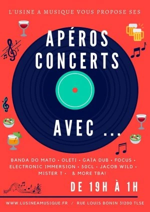 Les apéros-concerts/apéros-mix de l'Usine à Musique ! 