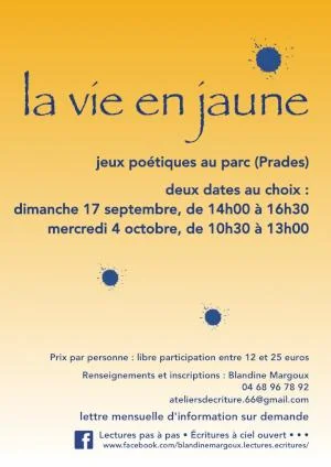 La vie en jaune • Jeux poétiques au parc