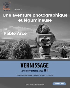Vernissage de l'exposition "Une aventure photographique et légumineuse" par Pablo Arce