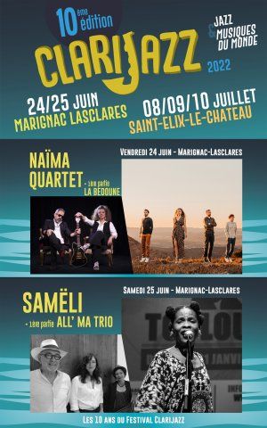 Festival Clarijazz 2022 - Les 10 ans à Marignac-Lasclares