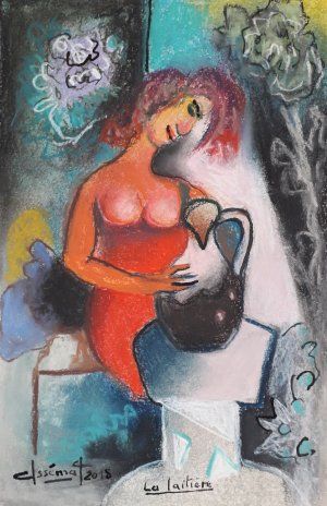 PIERRE ASSEMAT, pastels secs sur papier et Krøj Marott Brandt, photographie