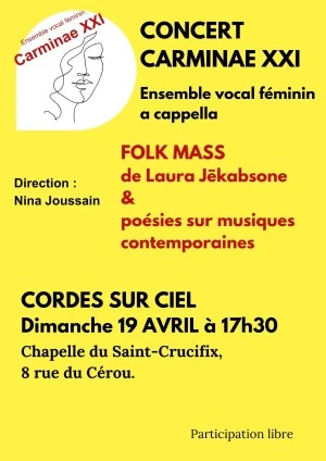 Cordes sur Ciel Concert chœur féminin Carminae XXI