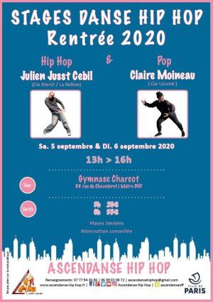 Stage de rentrée d'AscEnDanse : Hip-Hop et Popping 