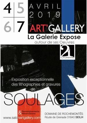 La galerie 21 autour de Soulages