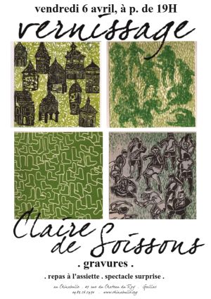 Soirée vernissage + repas + spectacle au Chinabulle!