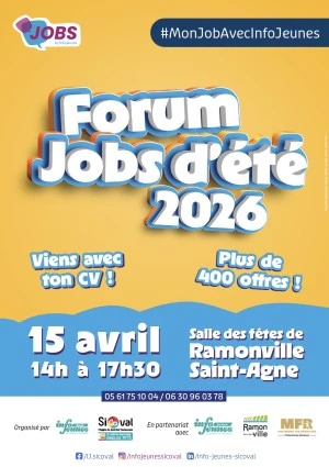 Forum Jobs d'été du Sicoval 2026 - plus de 700 offres d'emploi à pourvoir