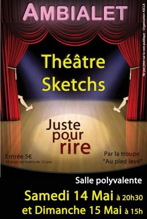 Spectacle humoristique de Théâtre et de sketchs à Ambialet