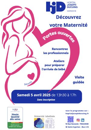 L'hôpital Joseph Ducuing ouvre les portes de sa maternité aux futurs parents