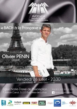 Concert d'orgue OLIVIER PENIN : "Bach à la française"