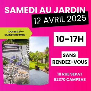 Samedi au jardin le 12 avril 2025 : un moment d'échange et d'inspiration