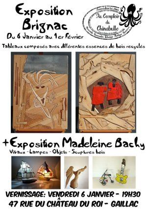 Double Vernissage au Chinabulle ! Brignac & Madeleine Bachy