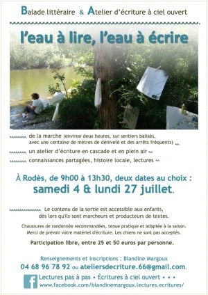 L'eau à lire, l'eau à écrire • Balade & Atelier d'écriture