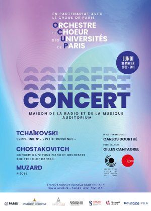 Carlos Dourthé et l'Orchestre et Chœur des Universités de Paris en concert le 31/01 à l'Auditorium de la Maison de la Radio et de la Musique