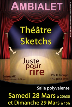 Spectacle humoristique de Théâtre et de sketchs à Ambialet