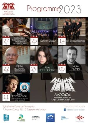 SAISON AVOCACOL DE CONCERTS D'ORGUE