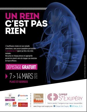 Dépistage gratuit des maladies rénales à Toulouse du 7 au 14 mars