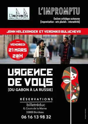 'Urgence de Vous, du Gabon à la Russie' à l'Impromptu